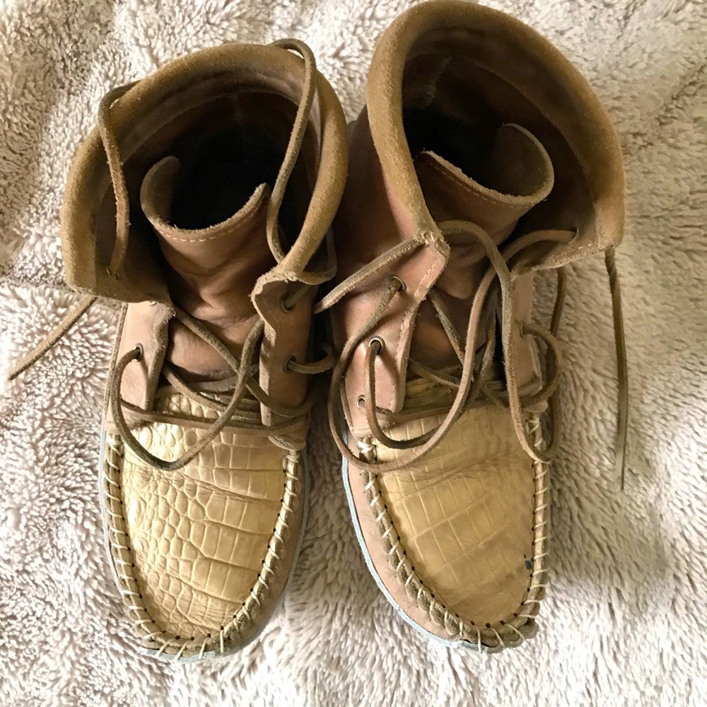 Leather moccasins size 8